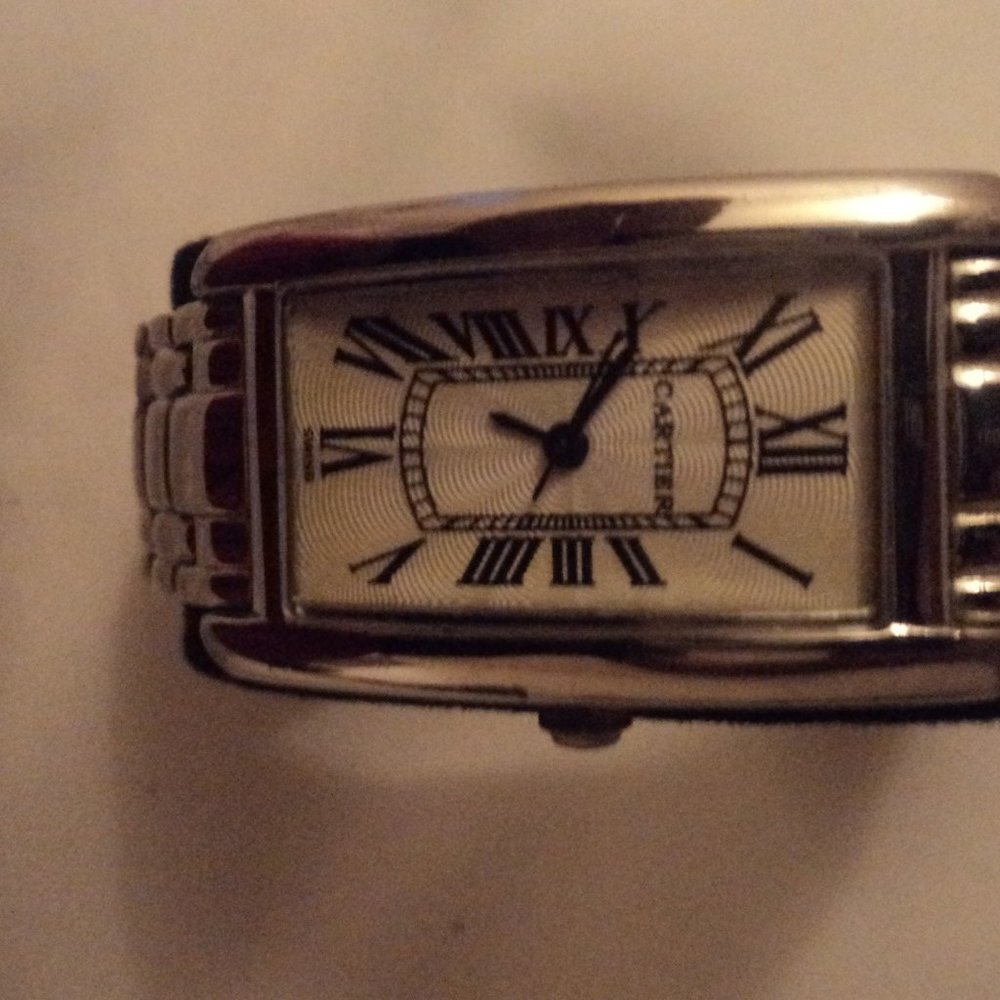 Cartier ladies  wristwatch stainless steel vintage